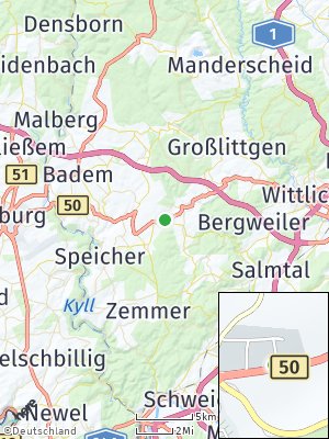 Here Map of Binsfeld bei Wittlich