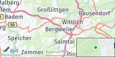 Google Map of Bergweiler bei Wittlich