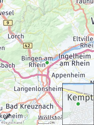 Here Map of Kempten bei Bingen