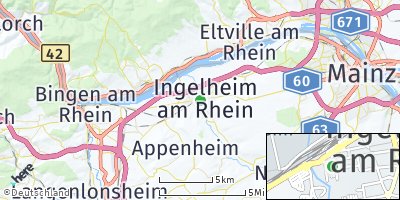 Google Map of Ingelheim am Rhein