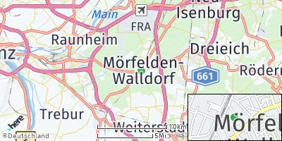 Google Map of Mörfelden