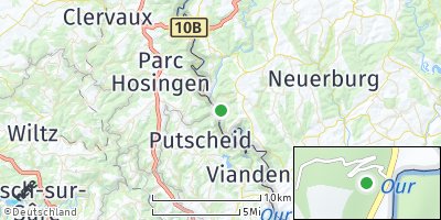 Google Map of Gemünd an der Our
