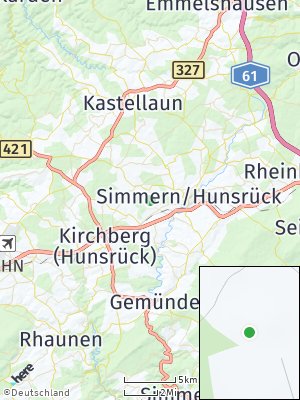 Here Map of Fronhofen bei Simmern