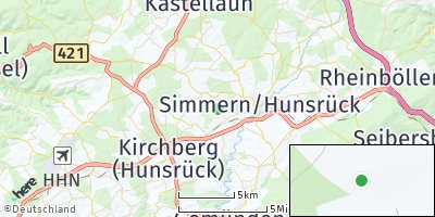 Google Map of Fronhofen bei Simmern