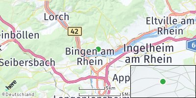 Google Map of Rüdesheim am Rhein