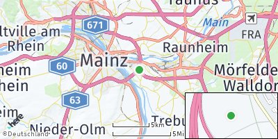 Google Map of Ginsheim-Gustavsburg