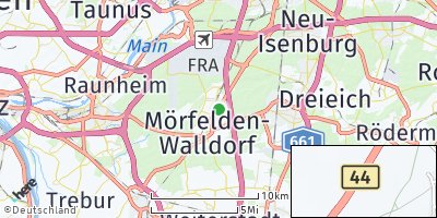 Google Map of Mörfelden-Walldorf