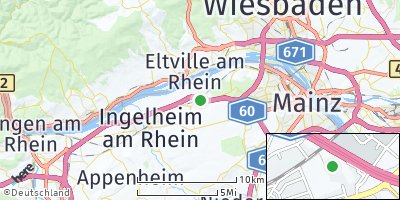 Google Map of Heidesheim am Rhein