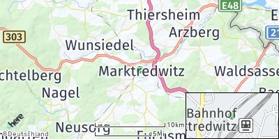 Google Map of Marktredwitz