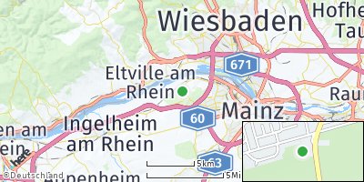 Google Map of Budenheim bei Mainz