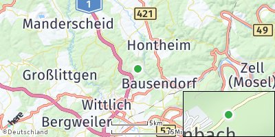 Google Map of Diefenbach bei Wittlich