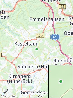 Here Map of Laubach bei Kastellaun
