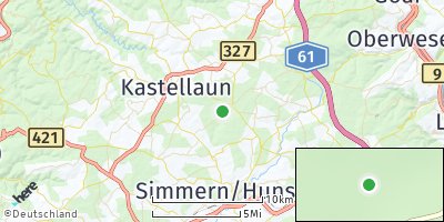 Google Map of Laubach bei Kastellaun