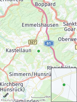Here Map of Bubach bei Kastellaun