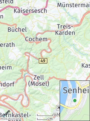 Here Map of Senheim-Senhals