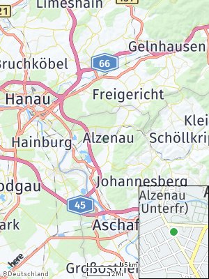 Here Map of Alzenau in Unterfranken