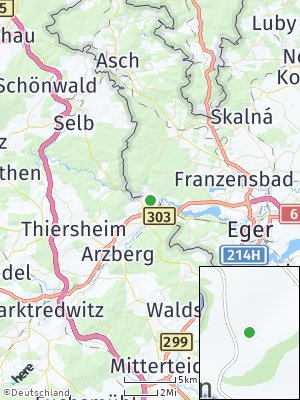 Here Map of Hohenberg an der Eger