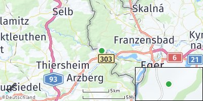 Google Map of Hohenberg an der Eger