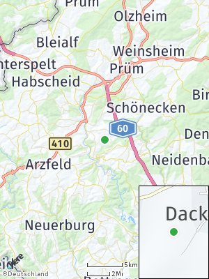 Here Map of Dackscheid bei Waxweiler