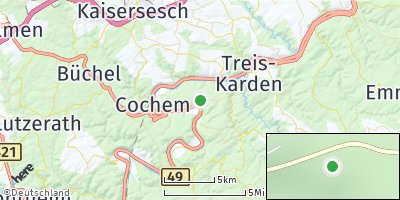Google Map of Ernst bei Cochem