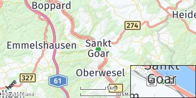 Google Map of Sankt Goar