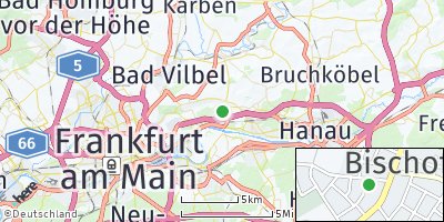 Google Map of Bischofsheim