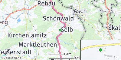 Google Map of Unterweißenbach bei Hof