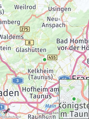 Here Map of Königstein im Taunus