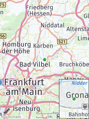 Here Map of Gronau bei Bad Vilbel