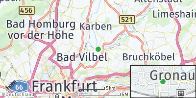 Google Map of Gronau bei Bad Vilbel