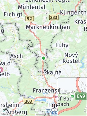 Here Map of Bad Brambach