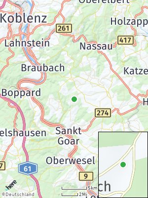 Here Map of Eschbach bei Nastätten
