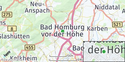 Google Map of Bad Homburg