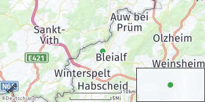 Google Map of Mützenich bei Prüm