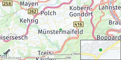 Google Map of Münstermaifeld