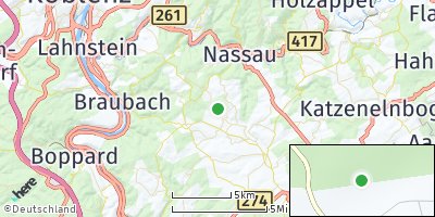 Google Map of Kehlbach bei Nastätten