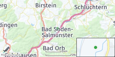 Google Map of Bad Soden-Salmünster