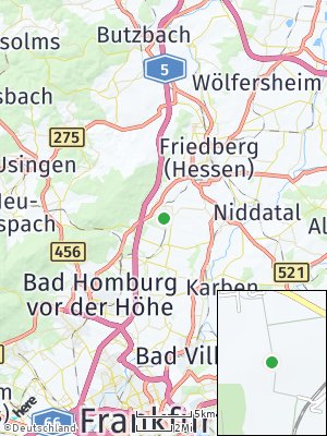 Here Map of Rosbach vor der Höhe