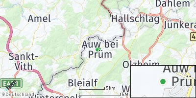 Google Map of Auw bei Prüm