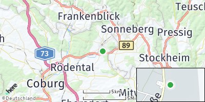 Google Map of Neustadt bei Coburg