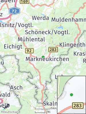 Here Map of Markneukirchen
