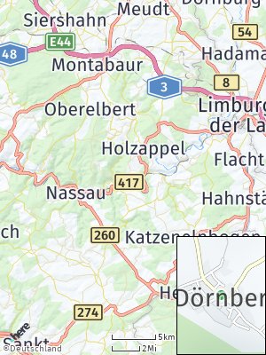 Here Map of Dörnberg bei Holzappel