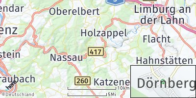 Google Map of Dörnberg bei Holzappel