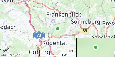 Google Map of Weimersdorf bei Coburg