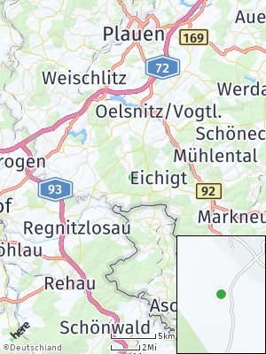 Here Map of Triebel / Vogtland