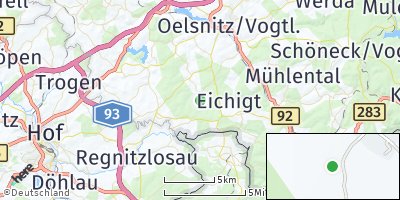 Google Map of Triebel / Vogtland