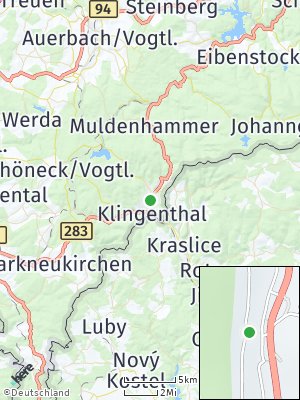 Here Map of Klingenthal / Sachsen
