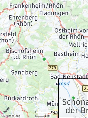 Here Map of Schönau an der Brend