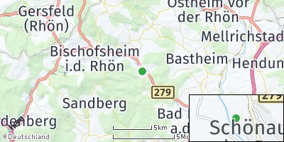 Google Map of Schönau an der Brend