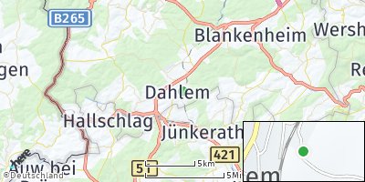 Google Map of Dahlem bei Kall